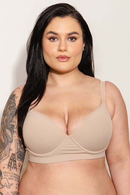 Sutiã Feminino Plus Size Meia Taça