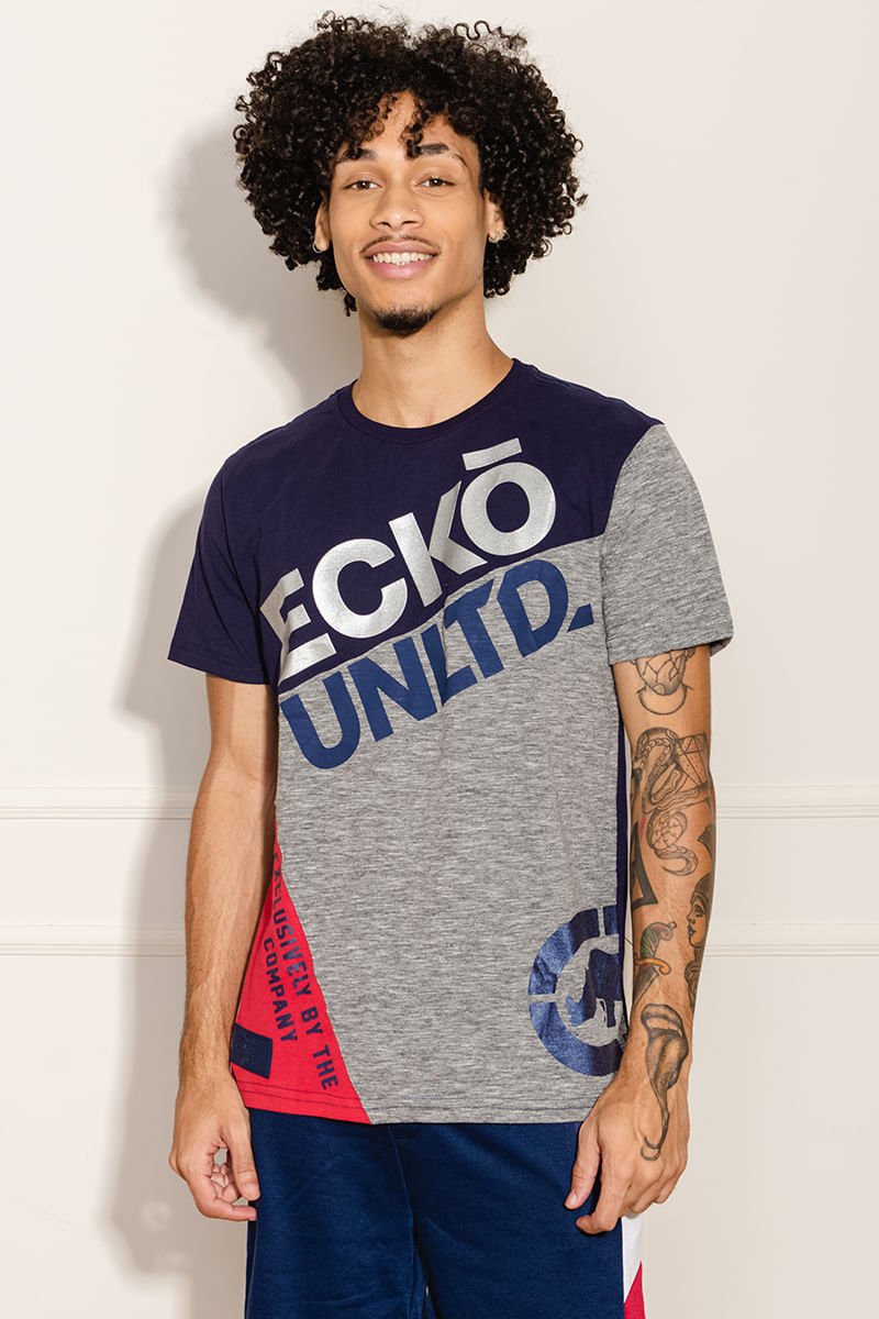 Camiseta-Masculina-Estampada---Azul