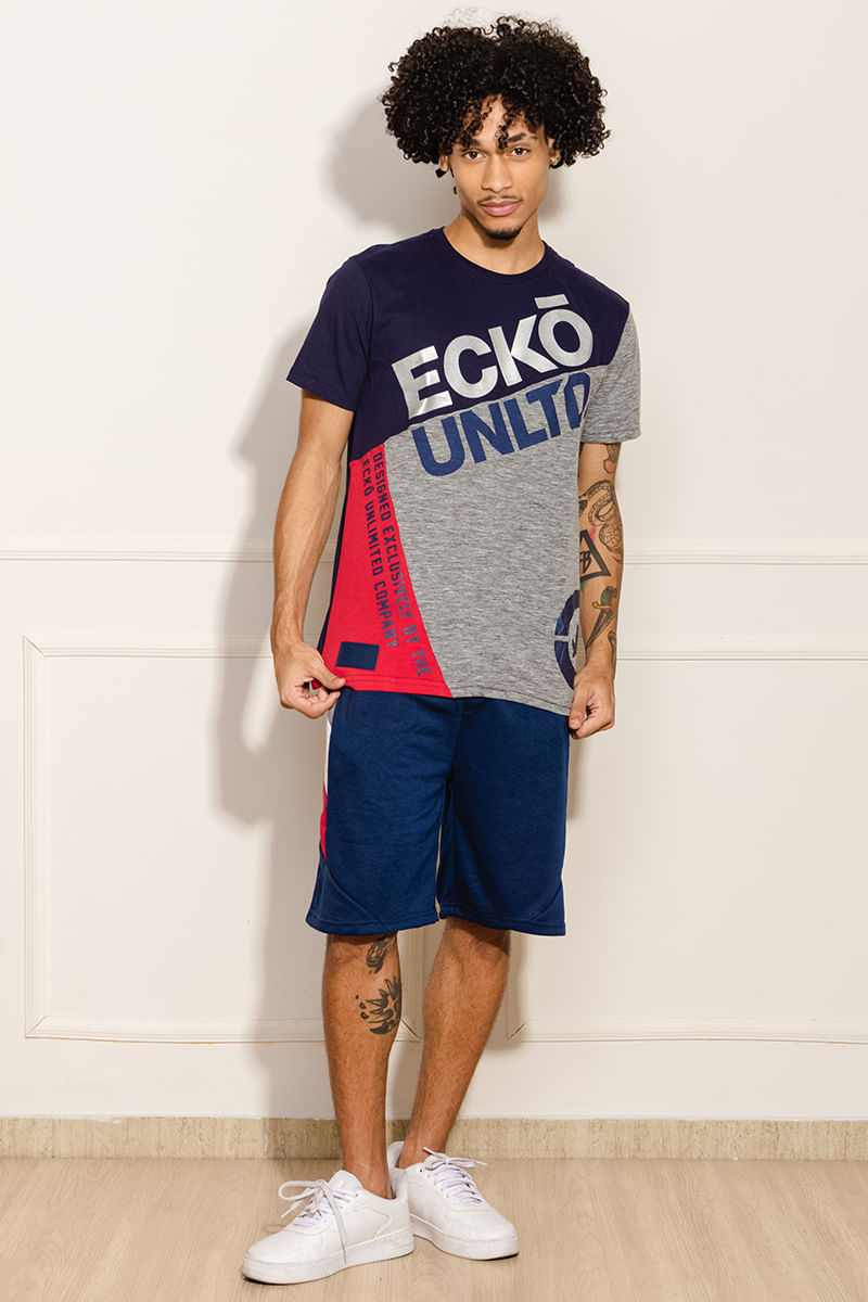 Camiseta-Masculina-Estampada---Azul