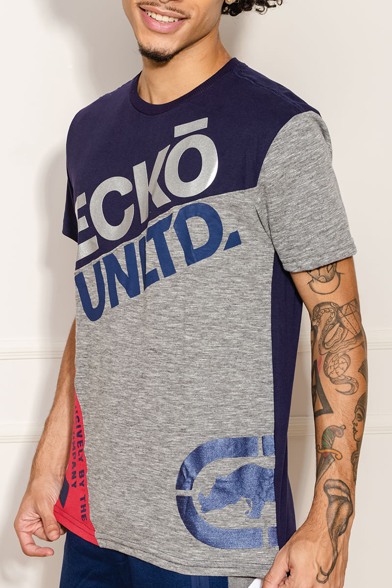 Camiseta-Masculina-Estampada---Azul
