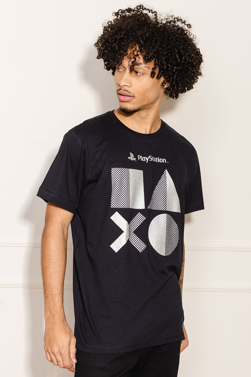 Camiseta-Masculina-Playstation