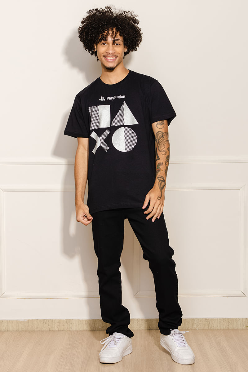 Camiseta-Masculina-Playstation