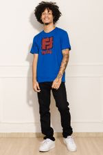 Camiseta-Masculina-Logotipo-Texturizado