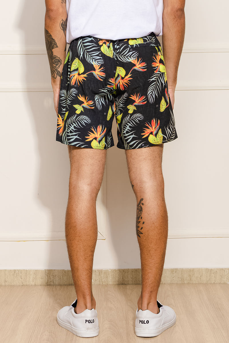 Bermuda-Masculina-Tactel---Preto