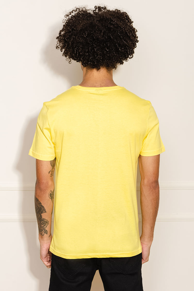 Camiseta-Masculina-Basica---Amarelo