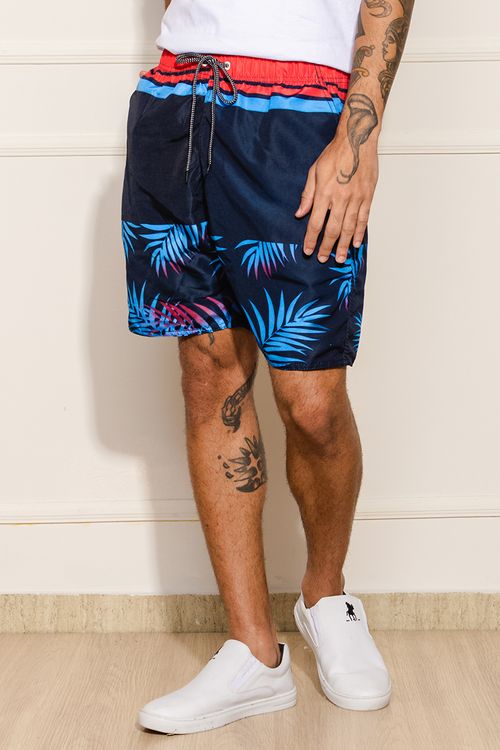 Bermuda Masculina Folhagens