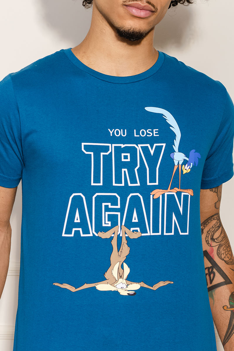 Camiseta-Masculina-Papa-leguas---Azul