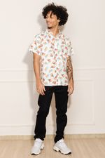 Camisa-Masculina-Viscose-Folhagens---Branco