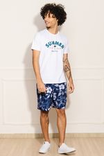 Bermuda-Masculina-Tactel-Floral---Azul