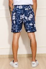 Bermuda-Masculina-Tactel-Floral---Azul