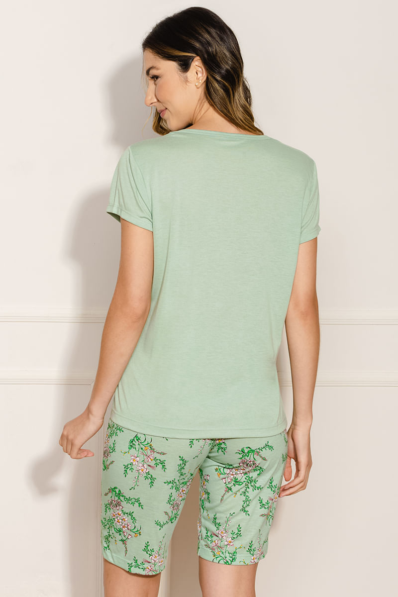 Pijama-Feminino-Floral---Verde