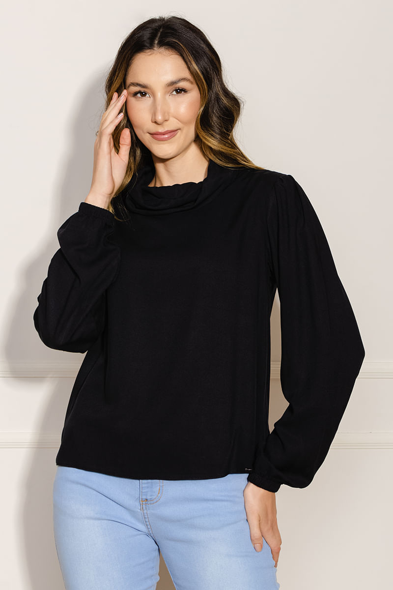 Blusa-Feminina-Mangas-Bufantes