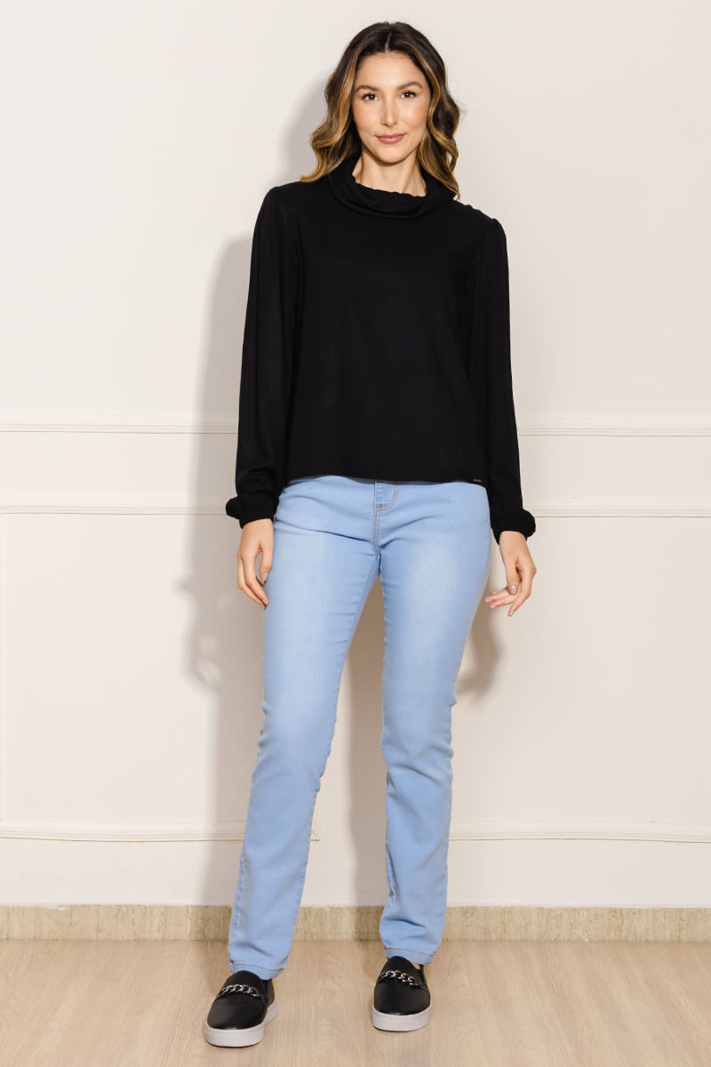 Blusa-Feminina-Mangas-Bufantes