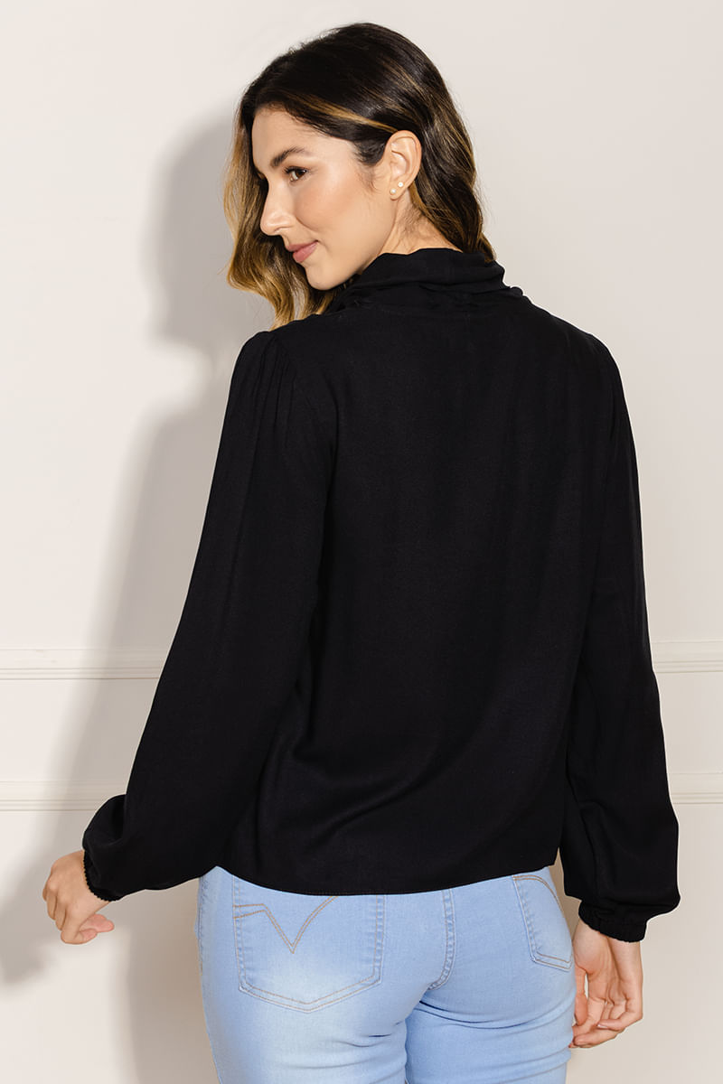 Blusa-Feminina-Mangas-Bufantes
