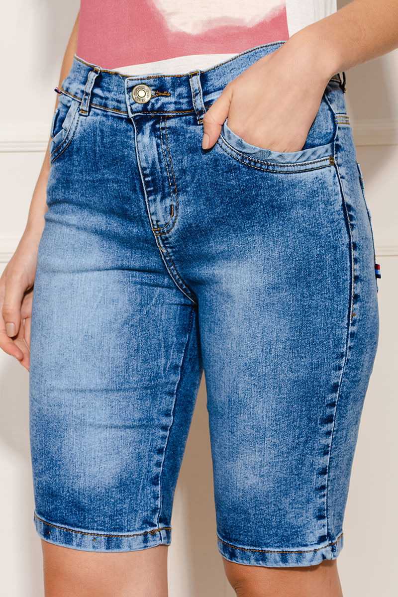 Bermuda--Feminina-Jeans-Estonada---Azul
