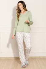 Pijama-Feminino-Classico-Floral