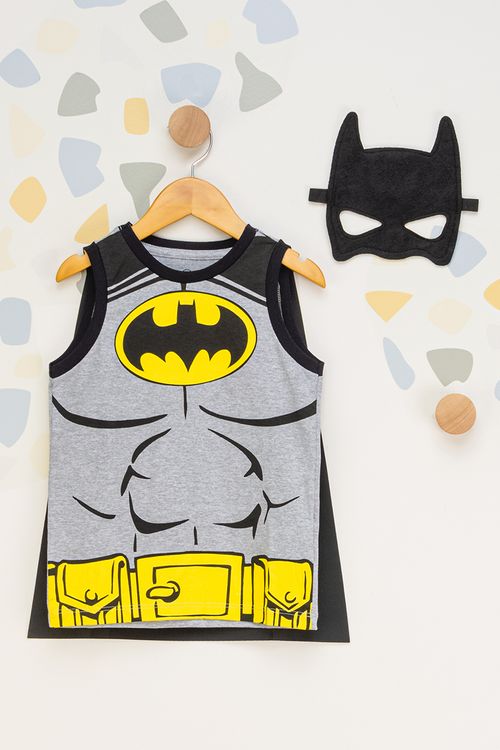 Regata Batman Infantil - Cinza