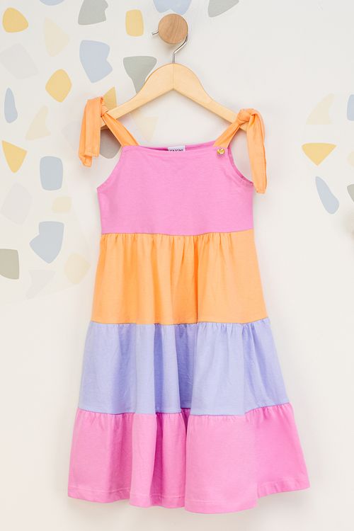 Vestido Infantil Feminino Colorido