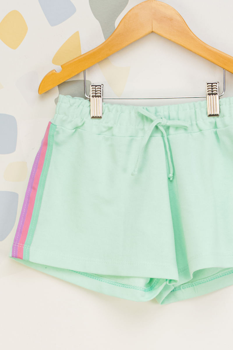 Shorts-Juvenil-Feminino-Listras-Coloridas---Verde-