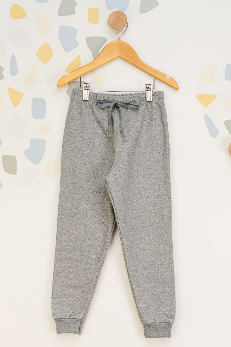 Calca-Infantil-Jogger-Moletom---Cinza