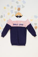 Vestido-Infantil-Moletom-Emoji-Lover