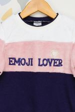 Vestido-Infantil-Moletom-Emoji-Lover