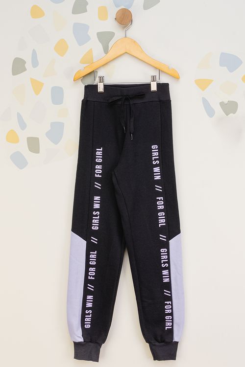 Calça Infantil Feminina Moletom Girls Win