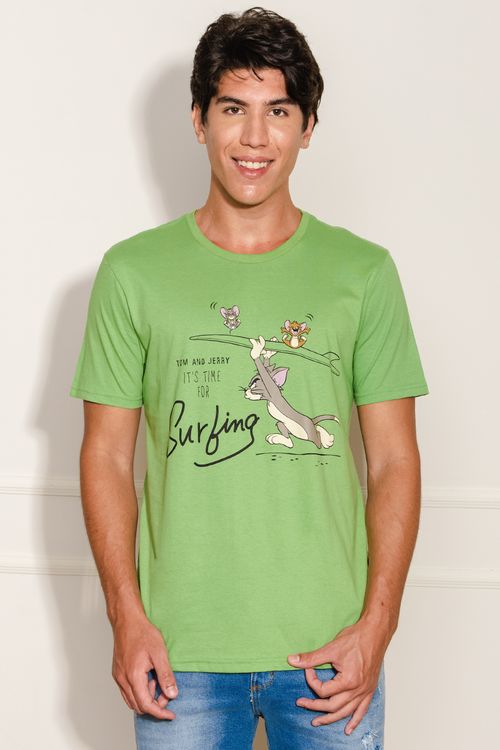 Camiseta Masculina Tom e Jerry