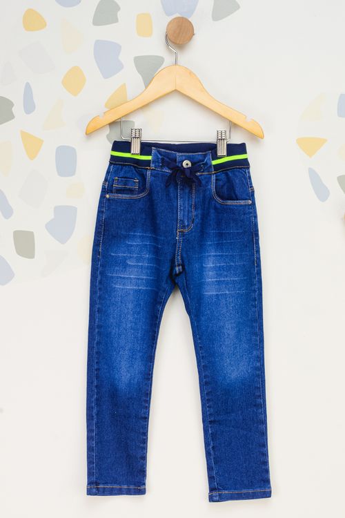 Calça Jeans com Bolso Infantil