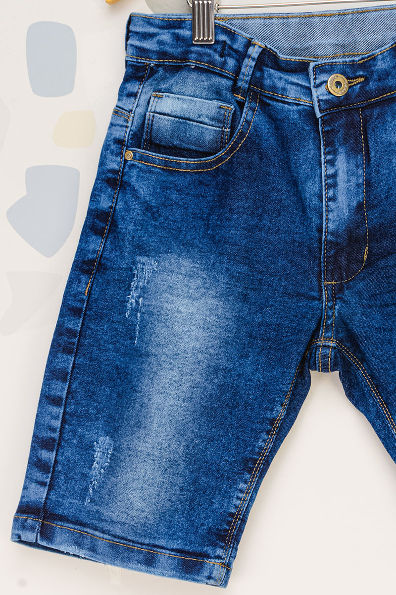 Bermuda-Masculina-Infantil-Jeans-Estonado