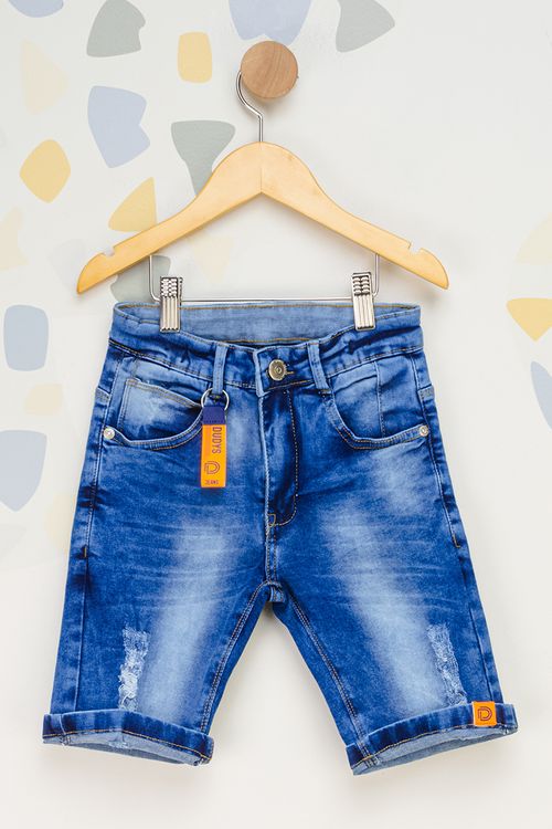 Bermuda Jeans Chaveiro Infantil