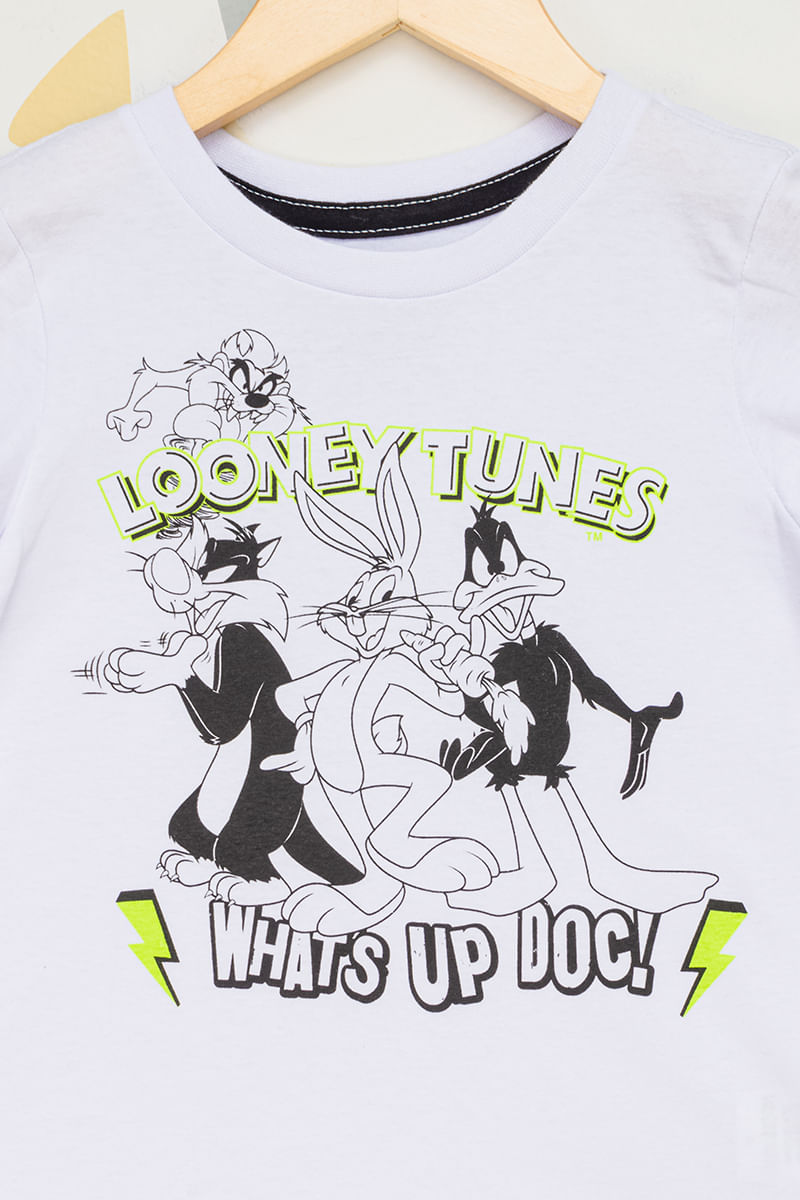 Camiseta-Infantil-Looney-Tunes---Branco