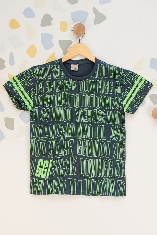 Camiseta Juvenil Frases Neon