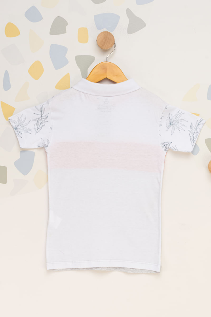 Camisa-Polo-Infantil-Folhagens