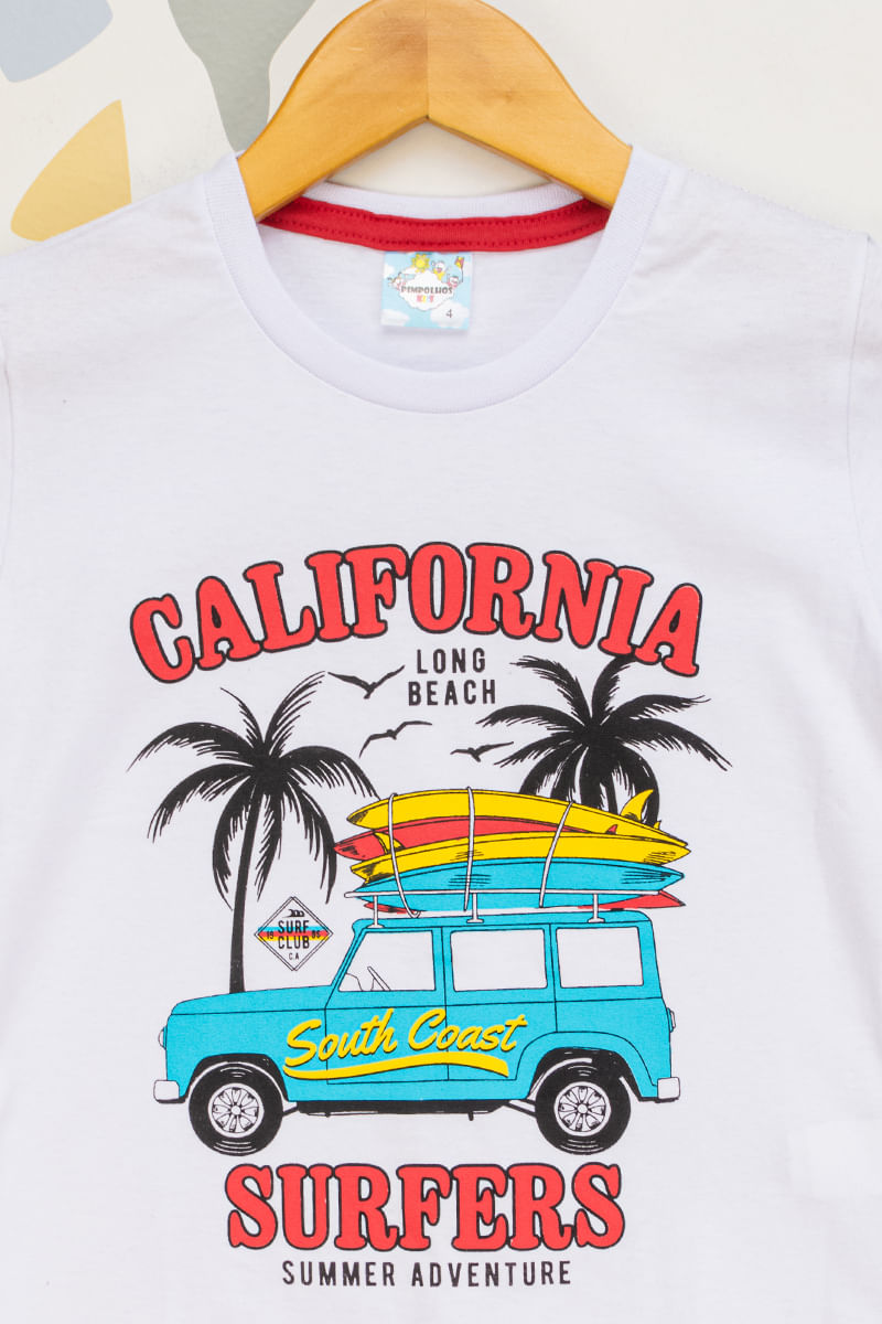 Camiseta-Infantil-Masculina-California-Surfers---Branco