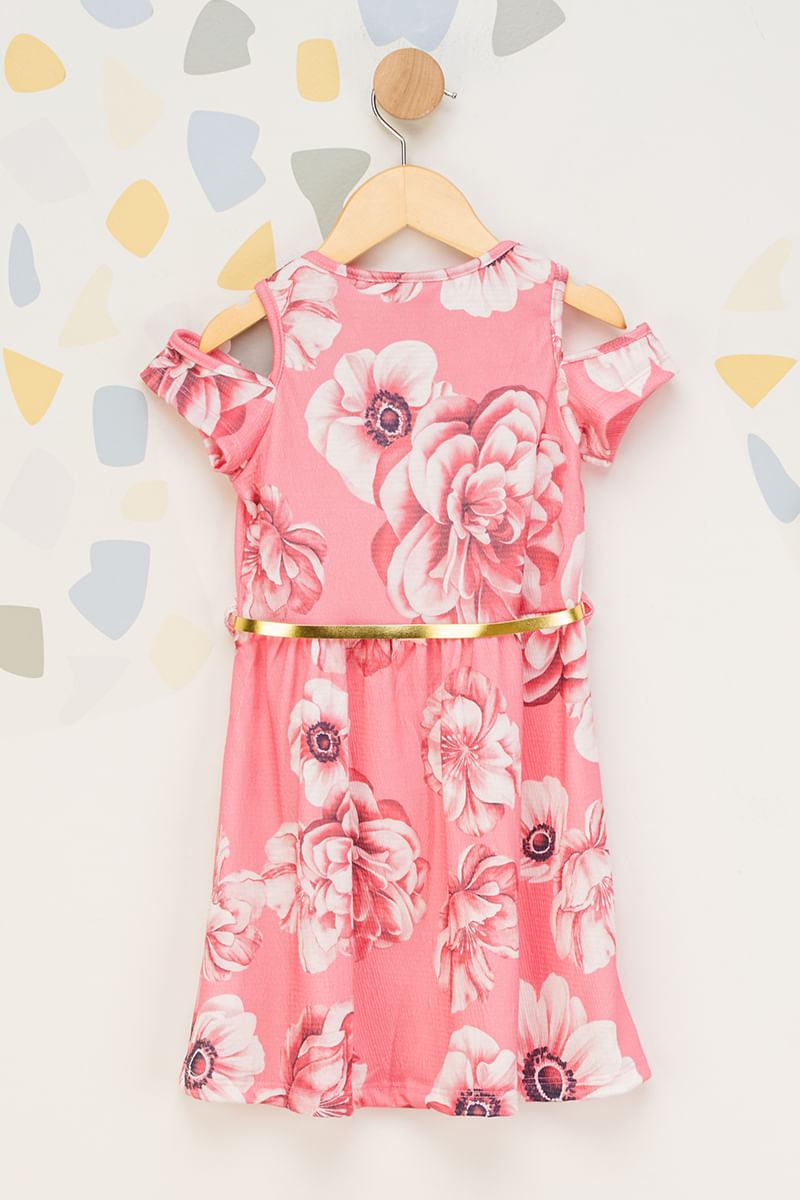 Vestido-Infantil-Feminino-Flores---Rosa