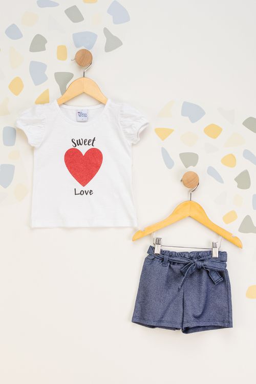 Conjunto Infantil Feminino  Sweet Love