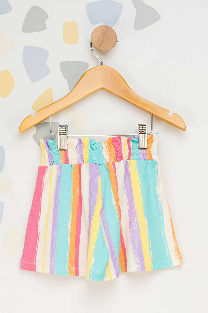 Short-Infantil-Feminino-Malha-Multicolorido