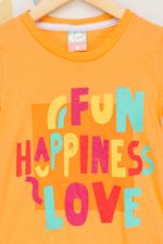 Blusa-Infantil-Feminina-Fun-Happiness-Love---Laranja