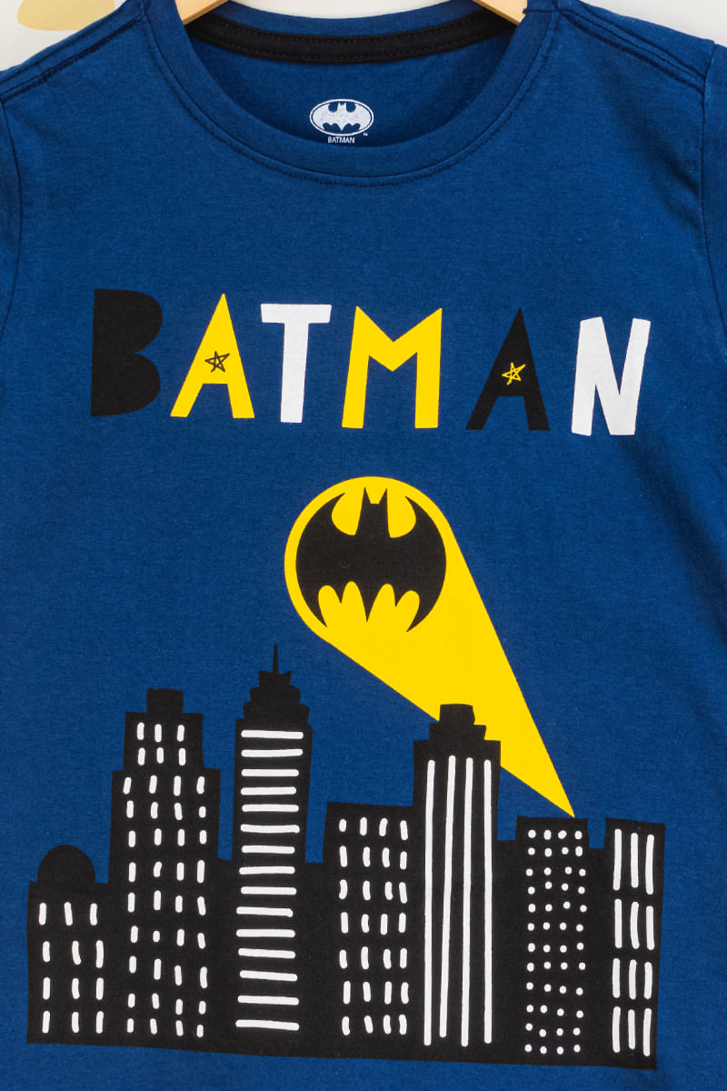Camiseta-Infantil-Masculina-Batman---Azul