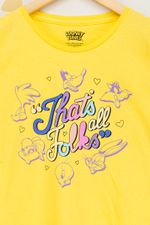 Camiseta-Juvenil-Feminina-Looney-Tunes---Amarelo