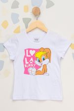 Camiseta-Infantil-Feminina-Lola-Bunny---Branco