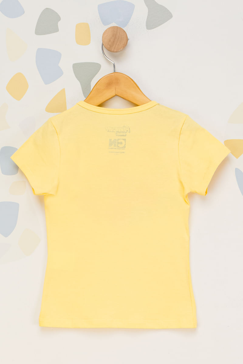 Camiseta-Infantil-Feminina-Meninas-Super-Poderosas---Amarelo
