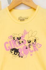 Camiseta-Infantil-Feminina-Meninas-Super-Poderosas---Amarelo