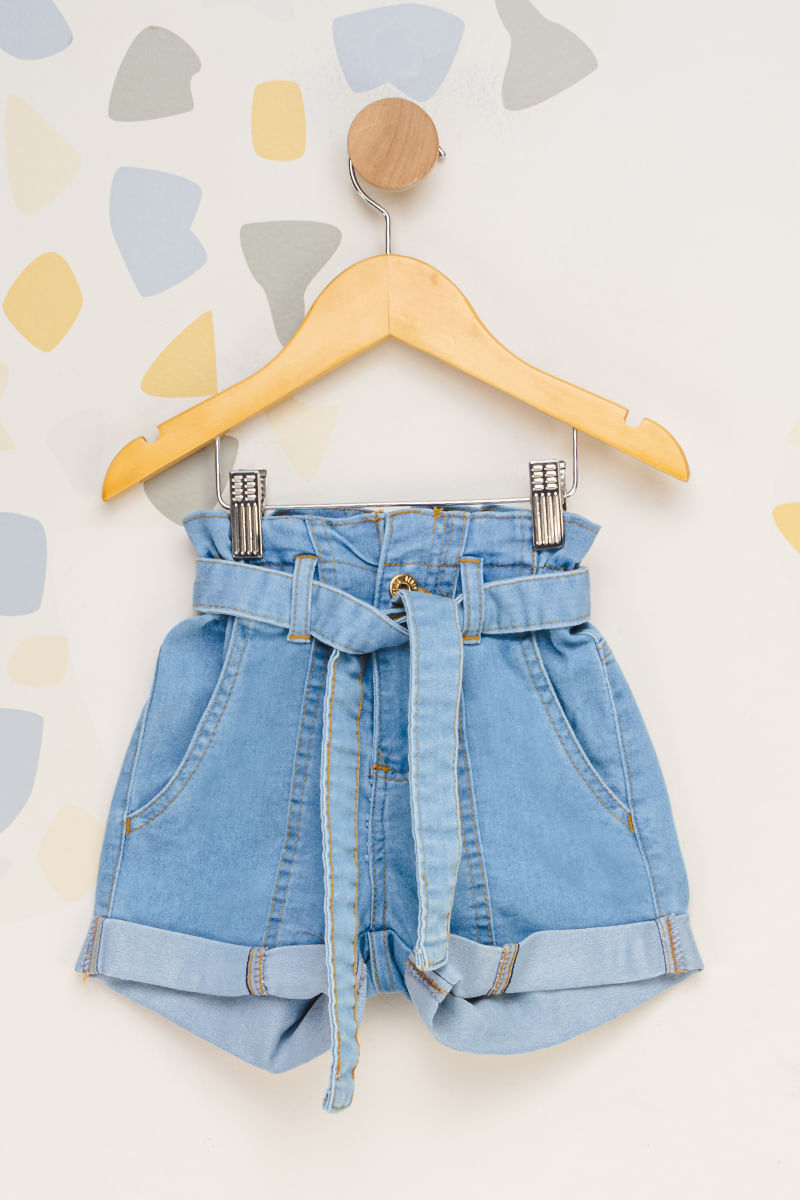 Shorts-Infantil-Feminino-Jeans-Clochard