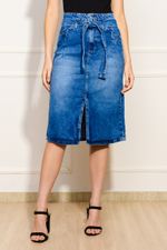 Saia-Feminina-Jeans-Midi---Azul