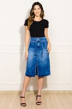 Saia-Feminina-Jeans-Midi---Azul