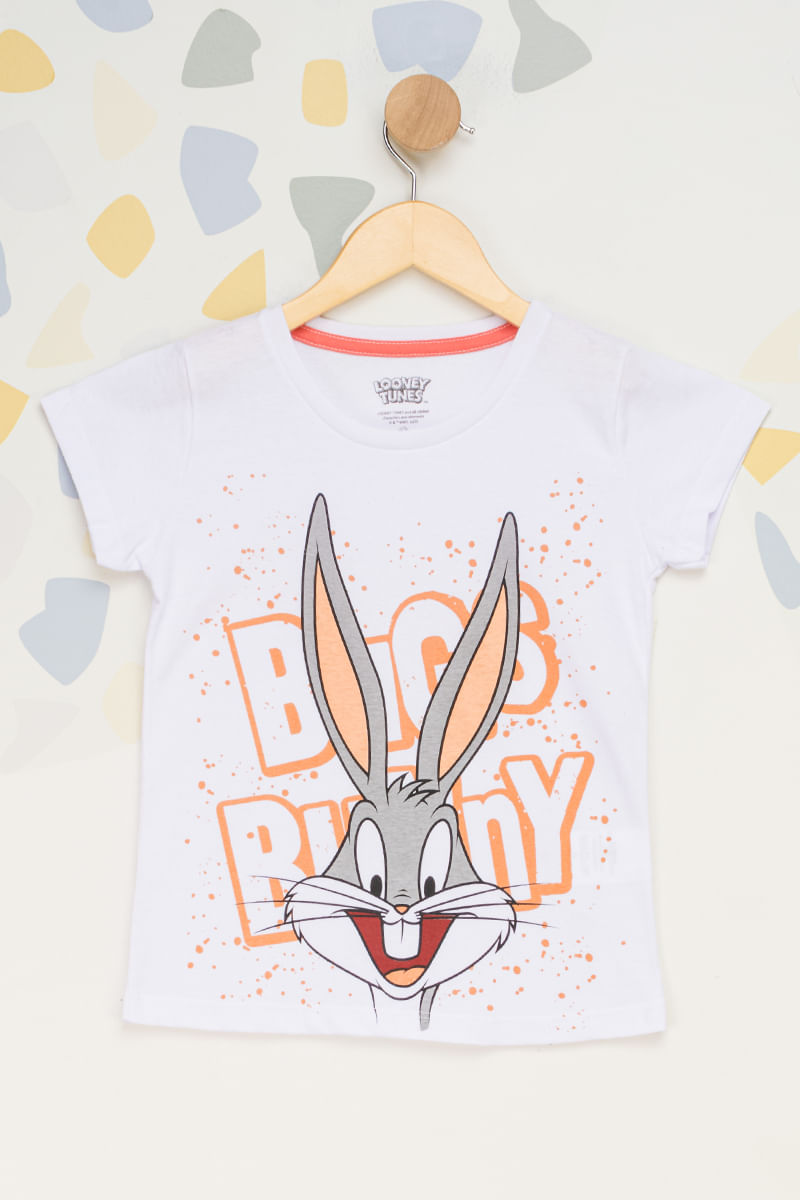 Camiseta-Infantil-Masculino-Pernalonga---Branco