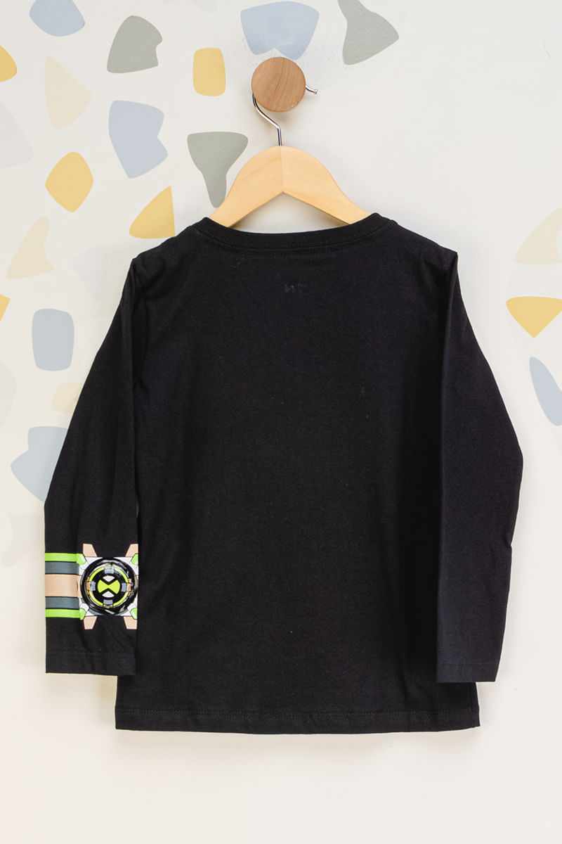 Camiseta-Infantil-Ben-10---Preto