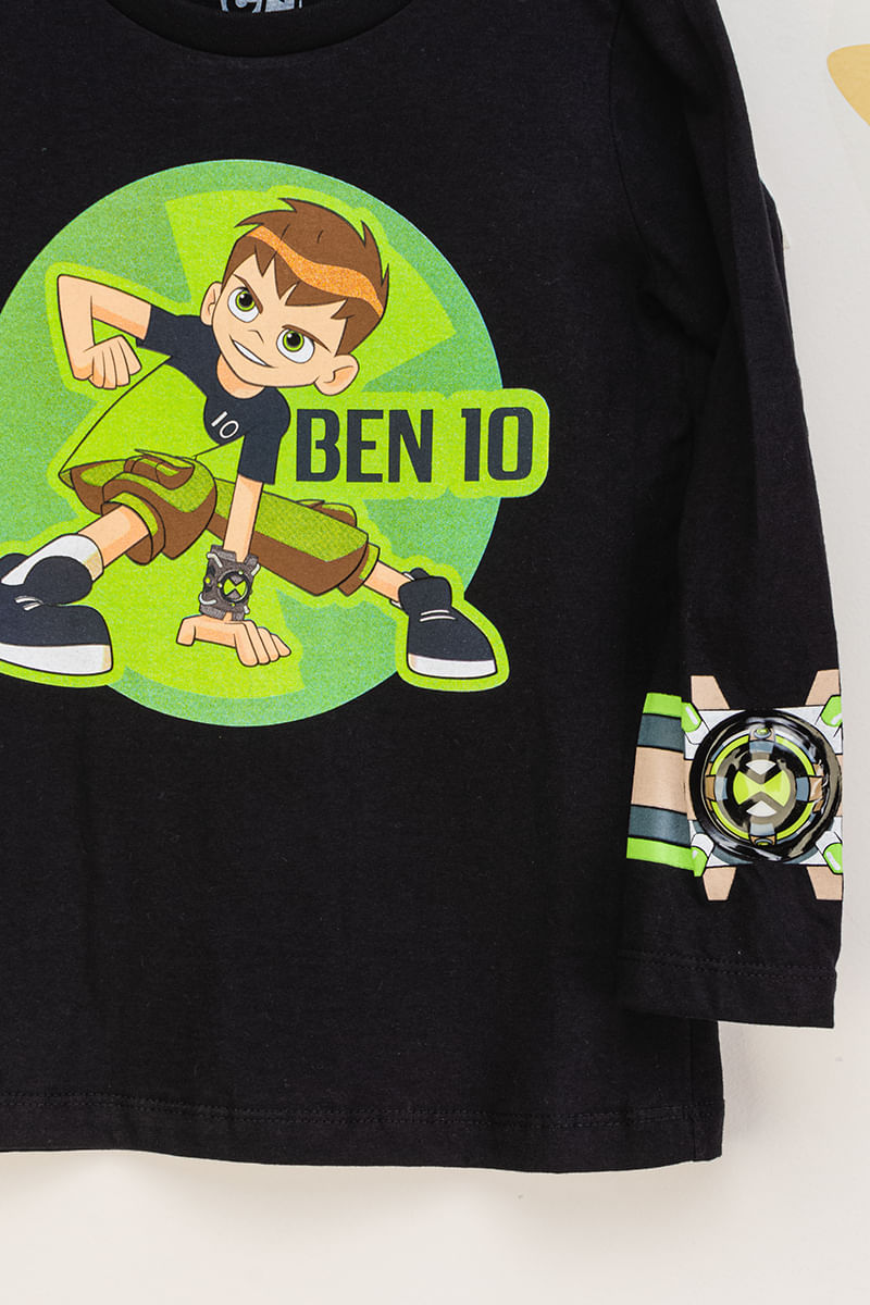 Camiseta-Infantil-Ben-10---Preto